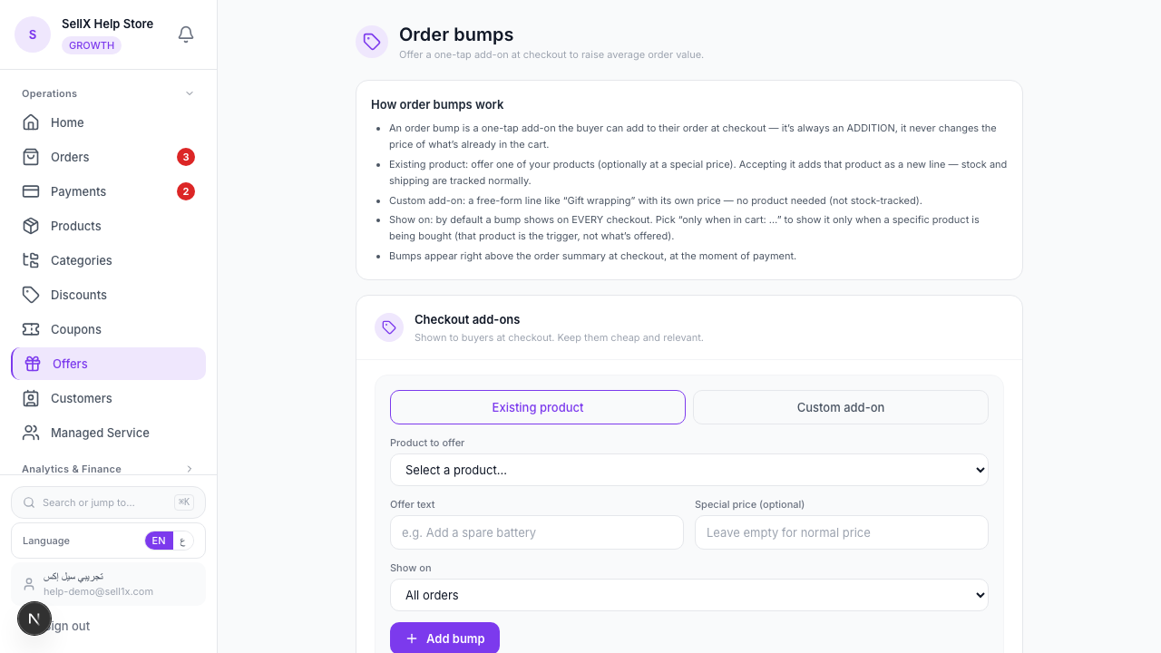 One-Tap Upsells at Checkout — Raise Every Order with Order Bumps