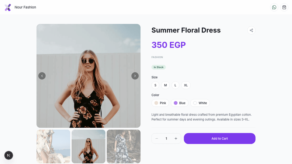 All 11 sellX themes on the product detail page